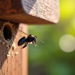 Abeille charpentière et nidification : risques, comportements et solutions pour protéger votre maison